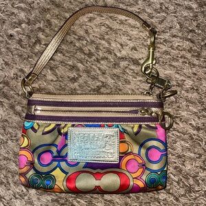 Rare Coach Poppy Wristlet